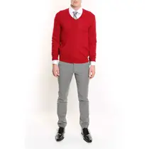 Merino V-neck Pullover Sweater